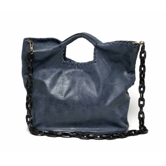 LAGGO Bags New Laggo Jill Leather Bag In Navy Denim Poshmark
